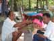 Thailand, Phuket, Chalong Bay, Koh Lone, Baan Mai Resort, Cockfight 