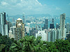 Blick vom Victoria Peak auf Knowloon und Hong Kong Island