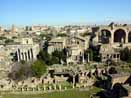 Altes Roma Forum Romanum.  Tempio di Antonino e Faustina und Basillica di Massenzio