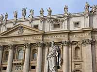 Petersplatz Piazza San Pietro Rom Der Vatikan die Vatikanstadt der Vatikanstaat Petersdom