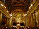  Kirche Santa Maria in Trastevere Rom . Sch&ouml;ne Fassadenmosaik. Villa Farnesina
