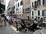 Venedig - Eine Gondelstation