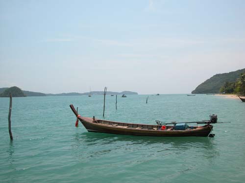 Thailand, Phuket, Chalong Bay, Koh Lone, Baan Mai Resort, Moslem Village on Koh Lone Island