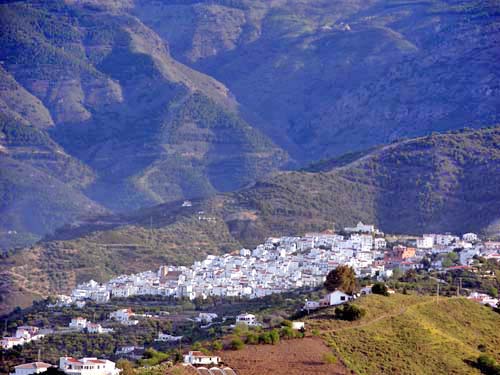Andalusien Malaga Pueblo Blanco Competa Canillas de Albaida
