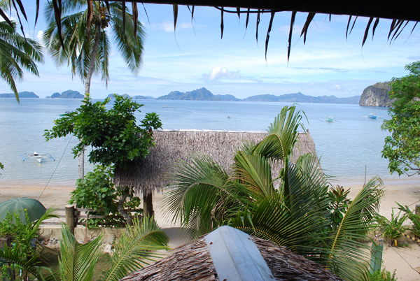 Philippinen, Palawan, Greenviews Resort in El Nidon - Blick vom Restaurant