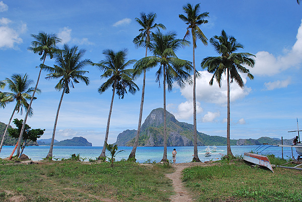 Philippinen, Palawan, Strand in El Nido, 2011