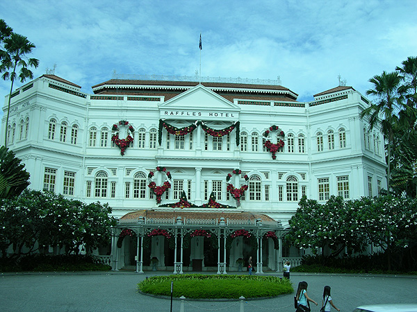 Singapur - Raffles Hotel, Viktorianisches Flair im Baudenkmal