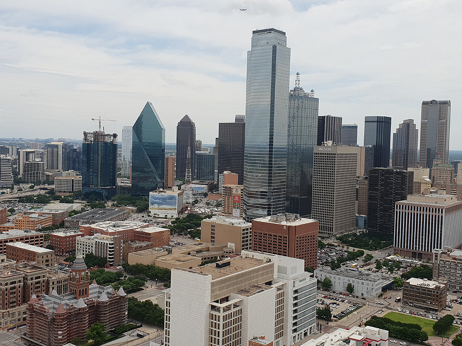 Dallas - Skyline von Reunion Tower aus gesehen