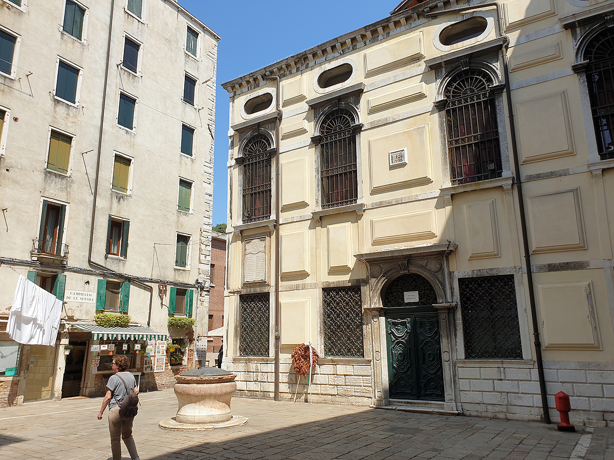 Sinagoga Scuola Levantina, eine der insgesamt 4 mittelalterlichen Synagogen im jüdisches Ghetto in Venedig