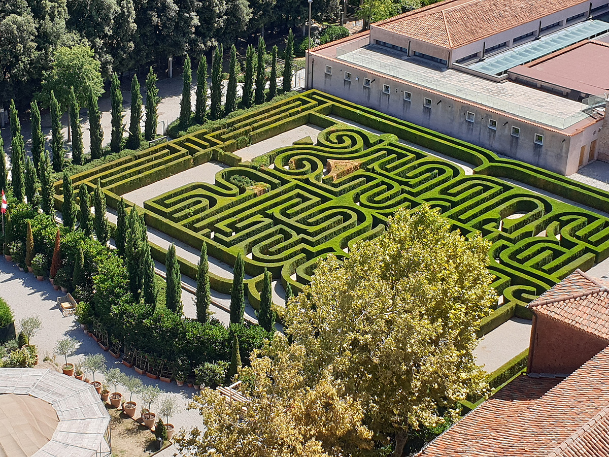 Borges Labyrinth auf der Insel San Giorgio Maggiore - Venedig