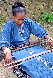 Ikat weaving in Sikka. Kelimutu Indonesia Flores Island Volcano Maumere Beach Volcano Kelimutu near Maumere